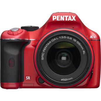 Pentax Pentax K-x Digital SLR with 18-55mm Zoom Lens (Red)
