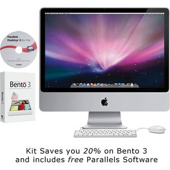 Apple 24" iMac Desktop Computer (Early 2009) with Bento 3 and Parallels 5 Software