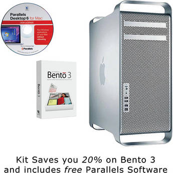 Apple Mac Pro Desktop Computer Workstation (Early 2009) with Bento 3 and Parallels 6 Software