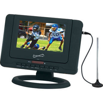 Supersonic SC-491 7" Portable LCD TV with DVD Player