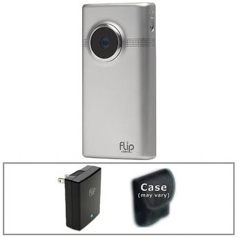 Flip Video MinoHD Camcorder Basic Kit (Brushed Metal)