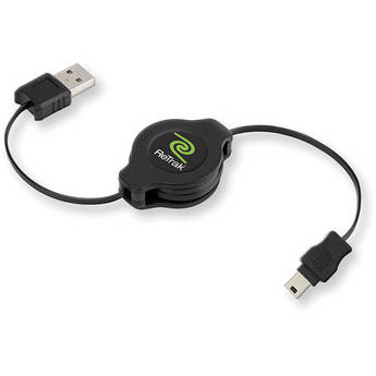 Emerge Technologies ReTrak Retractable USB 2.0 to Mini 5-Pin Cable