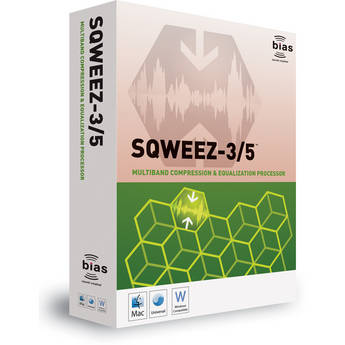 Bias Sqweez-3/5 - Compressor/Limiter Plug-In (Educational Institution Discount - 5 Station Lab Pack)