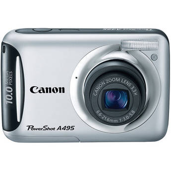 Canon PowerShot A495 Digital Camera (Silver)