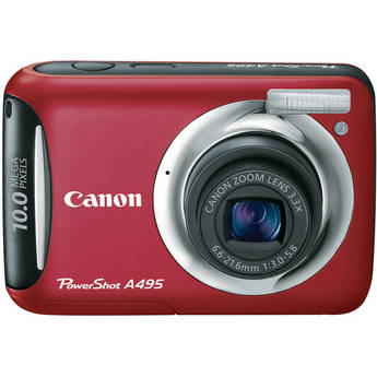 Canon C�mera Digital PowerShot A495 (Vermelha)