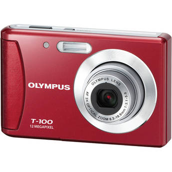 Olympus T-100 Digital Camera (Red)