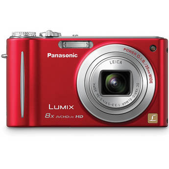 Panasonic LUMIX DMC-ZR3 Digital Camera (Red)