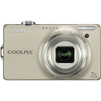 Nikon CoolPix S6000 Digital Camera (Silver)