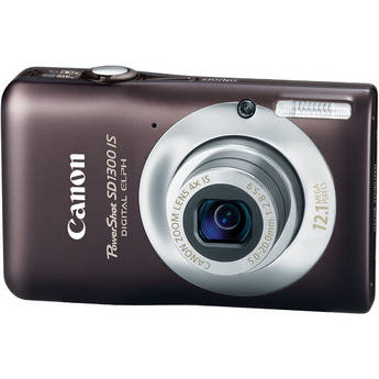 Canon PowerShot SD1300 IS Digital ELPH Camera (Brown)