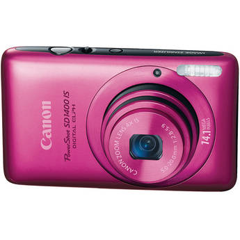 Canon PowerShot SD1400 IS Digital ELPH (Pink)