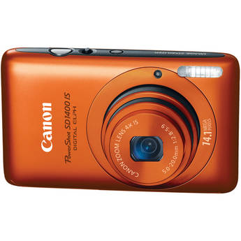Canon PowerShot SD1400 IS Digital ELPH (Orange)