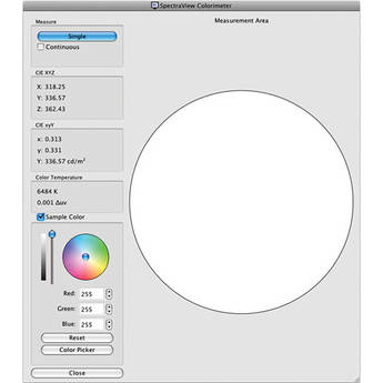 NEC SpectraView II Display Calibration Software