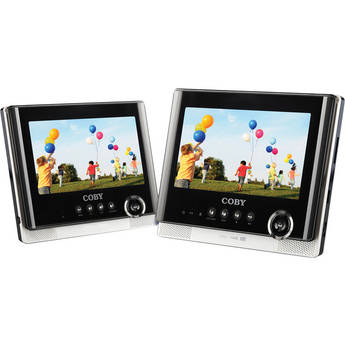 Coby TFDVD7752 7" Dual Screen Portable Tablet DVD Player