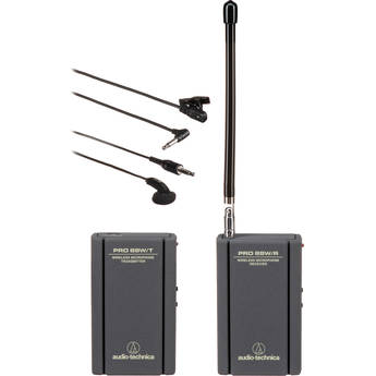 Audio-Technica Pro 88W Camera Mountable VHF Lavalier System (T57 - 171.045 & 171.845 MHz)