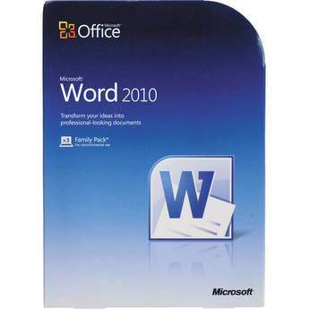 Microsoft Word Home and Student 2010 Software