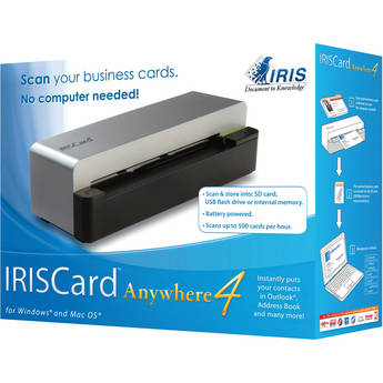 IRIS IRISCard Anywhere 4 Scanner (Wireless)