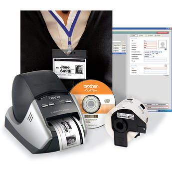 Brother QL-570VM Visitor Badge & Management Kit