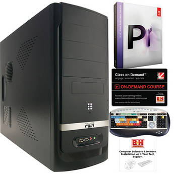 B&H Photo PC Pro Workstation Rain Stratus Pro/Adobe Premiere Pro CS5.5 Turnkey System