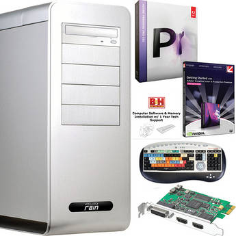 B&H Photo PC Pro Workstation Rain Venturi Pro/Adobe Premiere Pro CS5.5/Blackmagic Intensity Pro Turnkey System