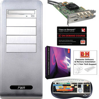 B&H Photo PC Pro Workstation Rain Venturi Pro II/Adobe Production Premium CS5.5/Blackmagic DeckLink HD Extreme 3D Plus Turnkey System