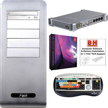 B&H Photo PC Pro Workstation Rain Venturi Pro II/Adobe Production Premium CS5.5/Matrox MXO2 Max Turnkey System