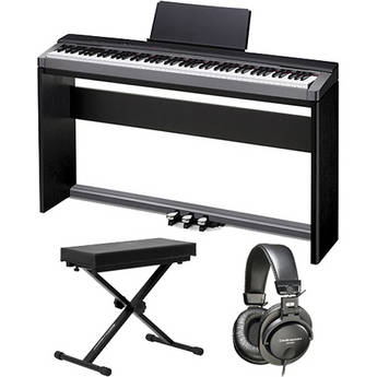 Casio Privia PX-130 88-Key Portable Digital Piano Home Bundle