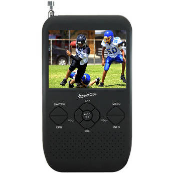 Supersonic SC-335 3.5" Portable TFT LCD TV with FM Radio and SD Card Slot