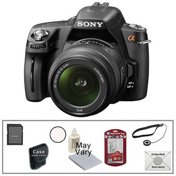 Sony Alpha A390 Digital SLR with 18-55mm Lens & Basic Accessory Kit