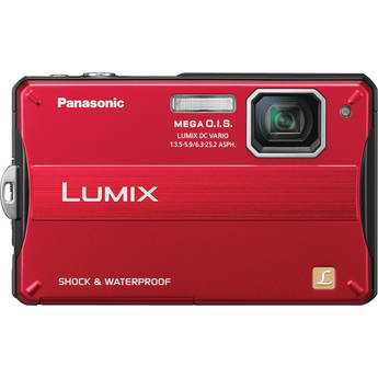 Panasonic Lumix DMC-TS10 Digital Camera (Red)