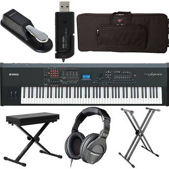 Yamaha S90 XS 88-Key Workstation Keyboard Value Bundle Kit