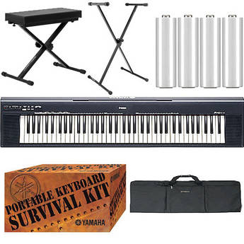 Yamaha NP-30 76-Key Lightweight Digital Grand Piano Value Bundle Kit