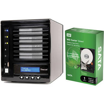 Thecus N4100PRO 4-Bay NAS Server Kit w/4TB (4x1TB) Hard Drives