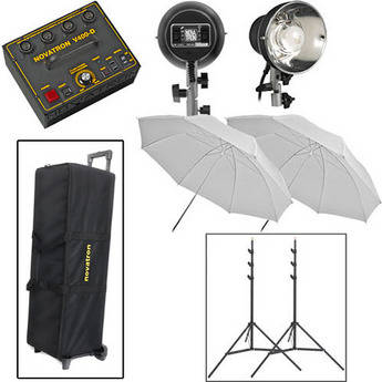 Novatron V400-D Mini-Pro 2-Light Kit W/Wheeled Case (120VAC)
