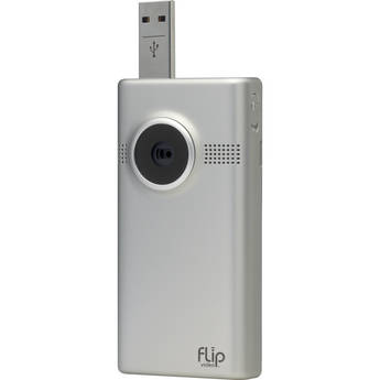 Flip Video MinoHD Video Camera (Silver, 1 Hour)