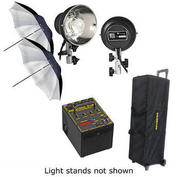 Novatron D1000 2-Head Starter Kit W/Wheeled Case (120VAC)