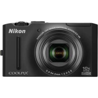 Nikon CoolPix S8100 Digital Camera (Black)