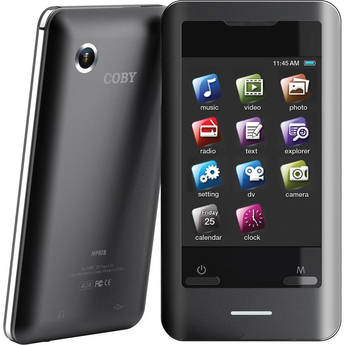 Coby 8GB MP828-8G 2.8" Touchscreen Video MP3 Player
