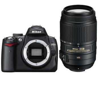 Nikon D5000 Digital SLR Camera Kit with 55-300mm VR Lens