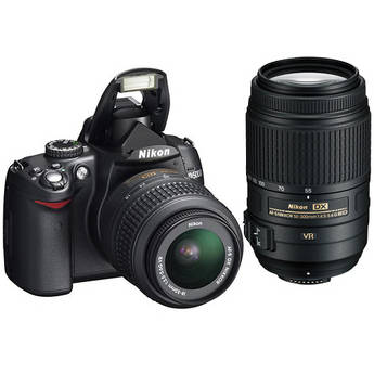 Nikon D5000 Digital SLR Camera Kit with 18-55mm & 55-300mm VR Lenses
