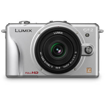 Panasonic Lumix DMC-GF2 Digital Micro Four Thirds Camera W/14mm Lens (Silver)