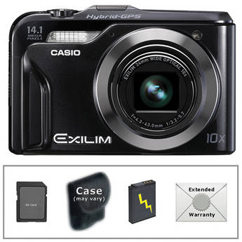 Casio Exilim HI-Zoom EX-H20G Digital Camera with Deluxe Accessory Kit (Black)