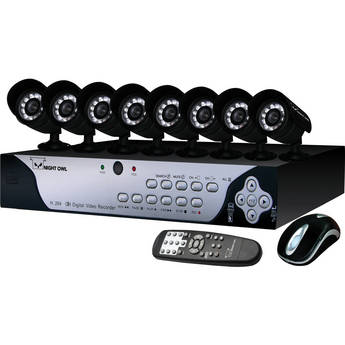 Night Owl 8-channel H.264 Video Security Kit w/ 8 Night Vision Cameras (500GB HDD)