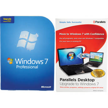 Microsoft Windows 7 Professional Upgrade & Parallels Desktop Upgrade Software Bundle
