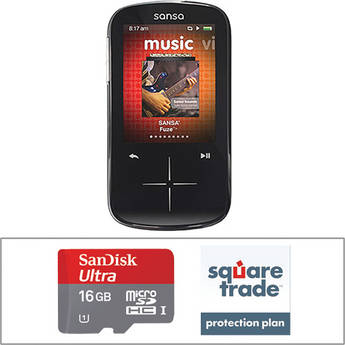 Sansa  Player Accessories on Sandisk Sansa Fuze   Mp3 Player With Accessory Kit  8gb  Black