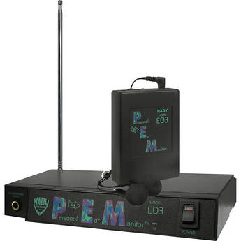 Nady EO3 Wireless In-Ear Personal Monitoring System (Channel FF: 75.5MHz)