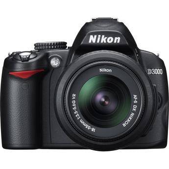 Nikon [Refurbished] D3000 Digital SLR Camera w/18-55mm Lens Deluxe Kit