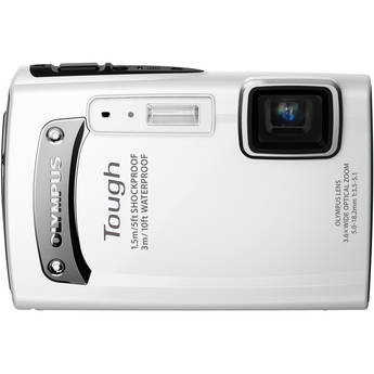 Olympus TG-310 Digital Camera (White)