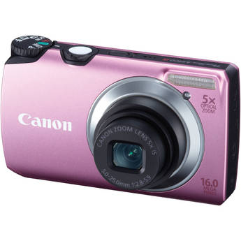 Canon Powershot A3300 IS Digital Camera (Pink)