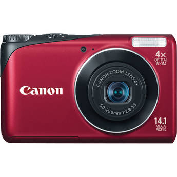 Canon Powershot A2200 Digital Camera (Red)