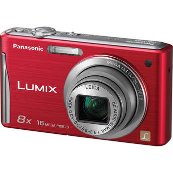 Panasonic Lumix DMC-FH25 Digital Camera (Red)